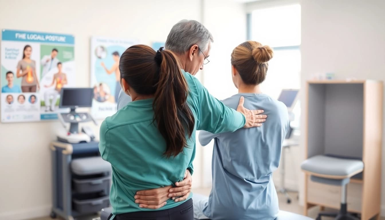 Showcasing lower back pain causes through a physical therapy session with expert guidance.