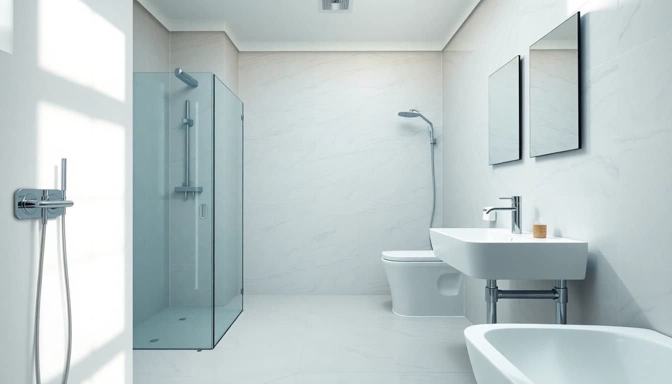 Sonni sanitär installations in a modern bathroom showcasing elegant design.