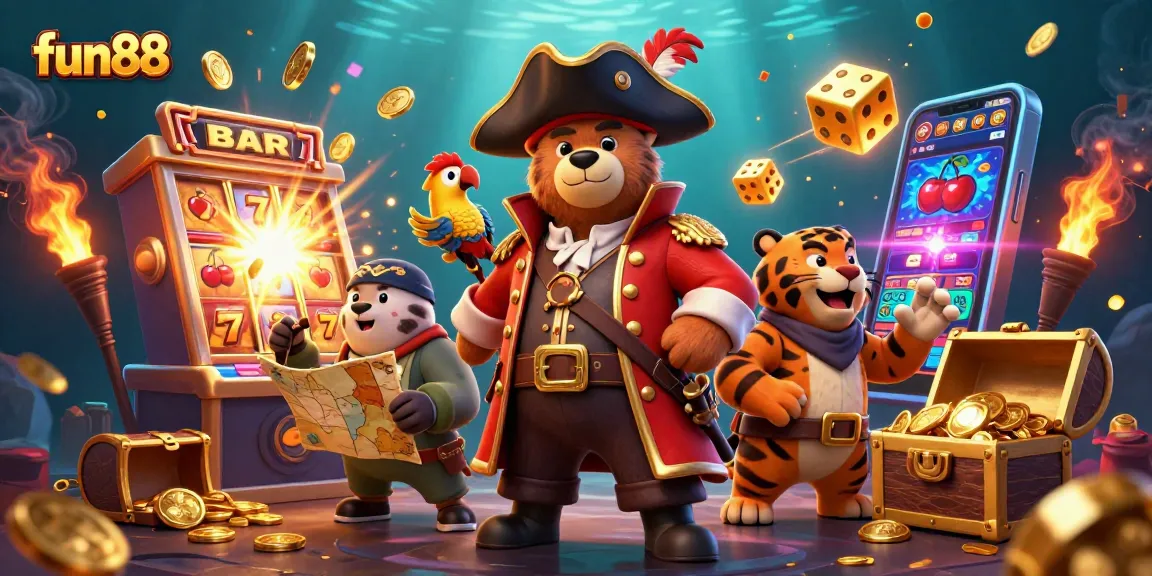 Join the fun with the exciting fun88 online casino experience featuring dynamic scene with vibrant colors.
