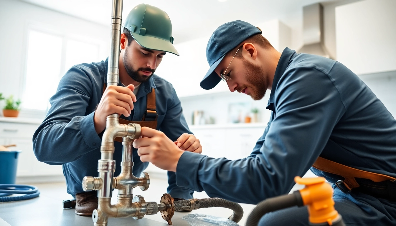 whole house repiping services Tampa by a skilled plumber in a modern kitchen setting