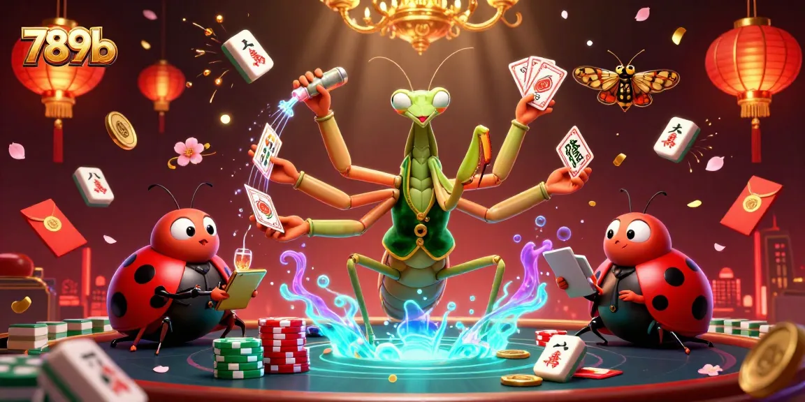 Khám phá 789b với hình ảnh trực quan đầy màu sắc của ông trùm casino đang cắt bài và hoa mai bay lượn.