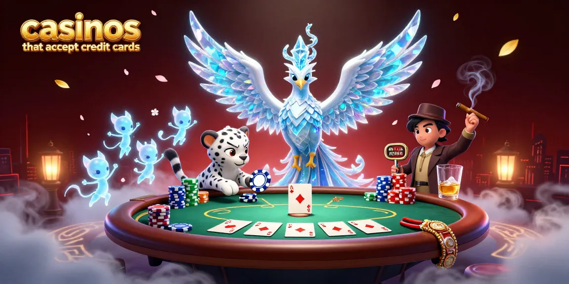 Engage with vibrant casinos that accept credit cards featuring a 3D ice phoenix and poker elements.