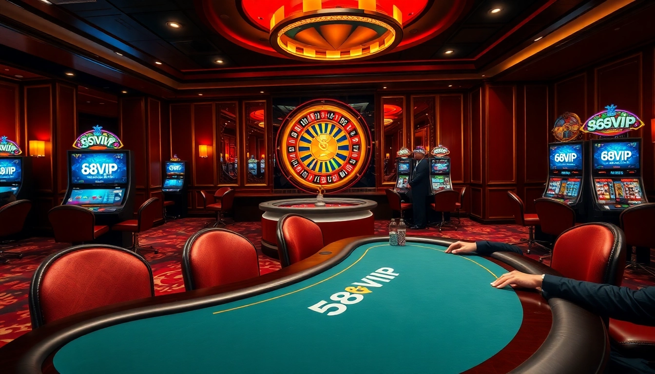 Experience the excitement of the 68VIP casino with thrilling poker games, vibrant slots, and roulette.