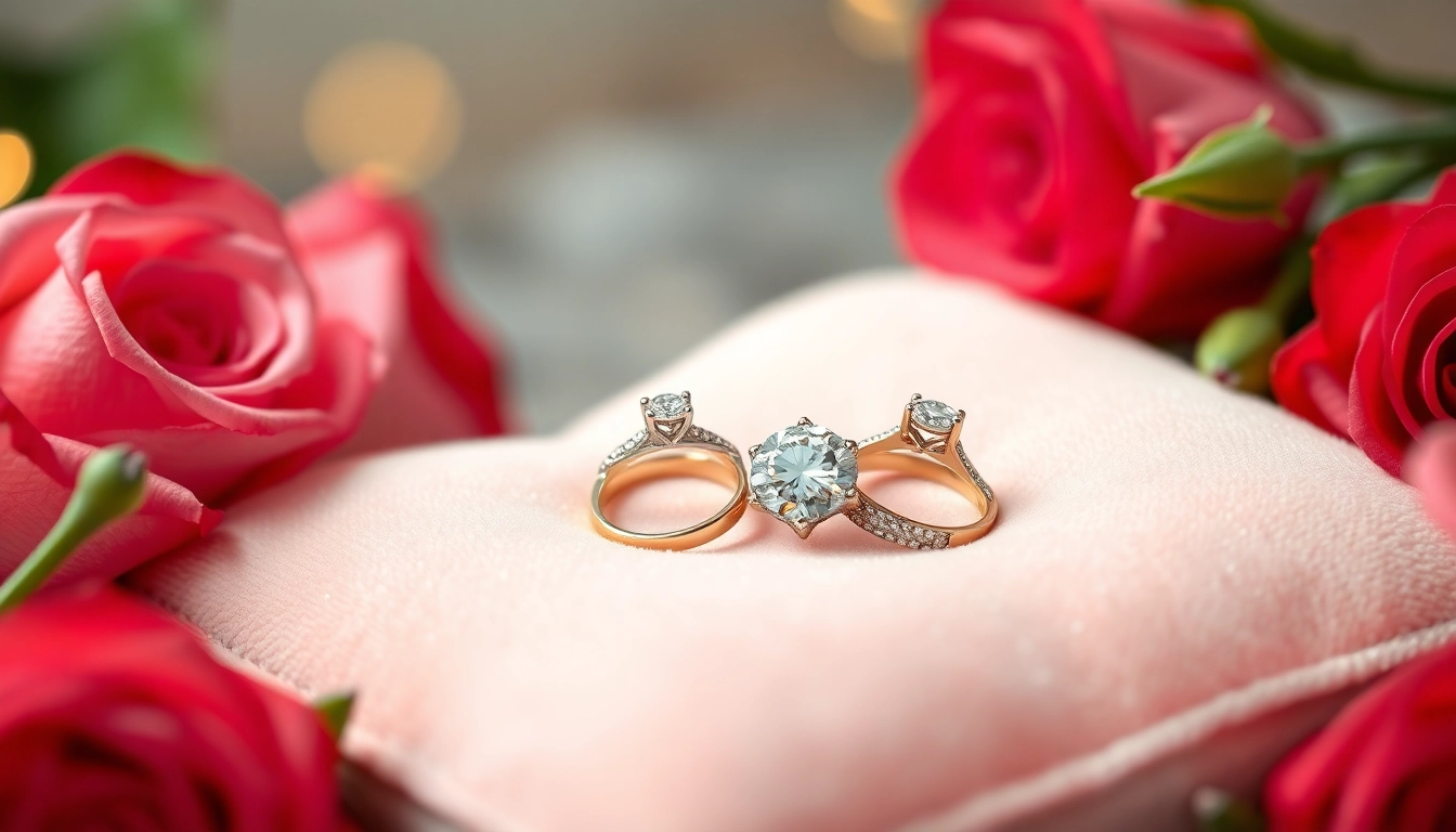 Elegantly displayed Valentine’s Day engagement rings UK showcasing exquisite designs to symbolize love.