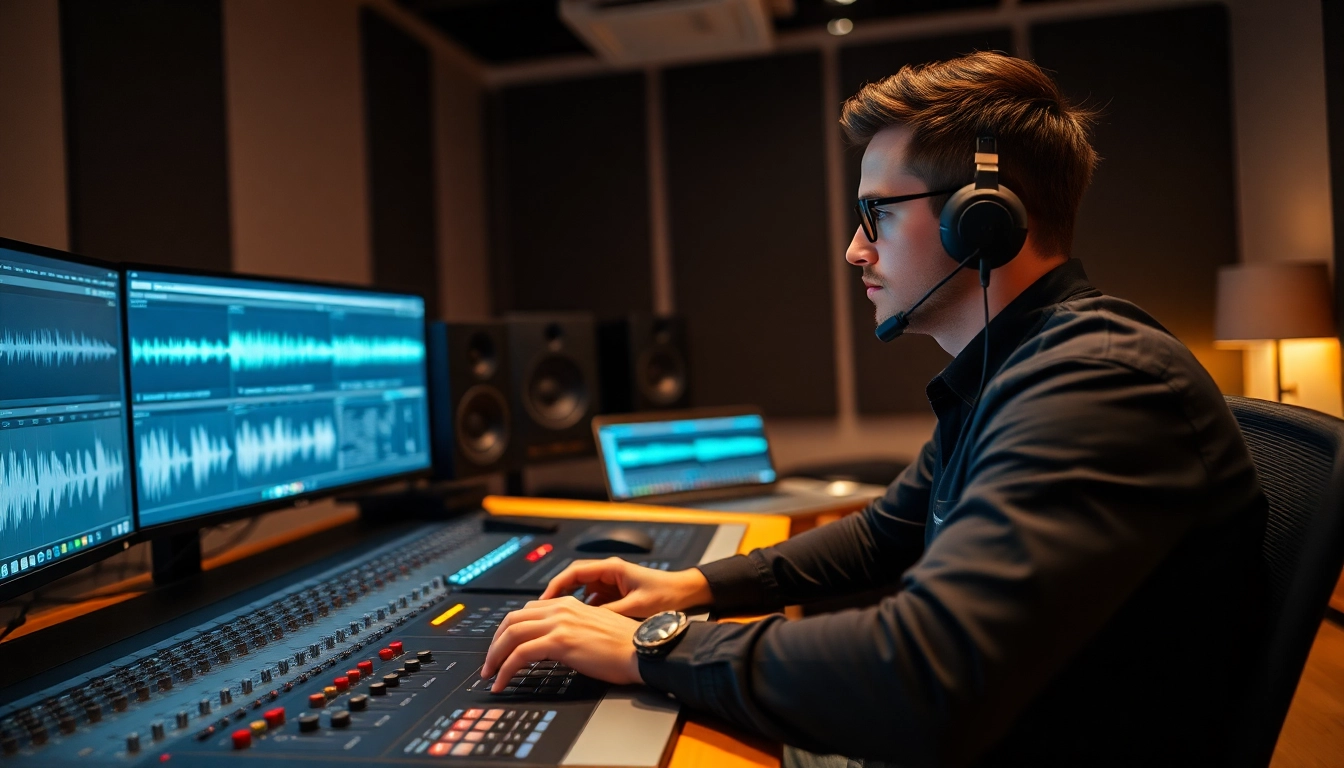 Enhance your tracks with expert online mastering services in a professional studio setting.