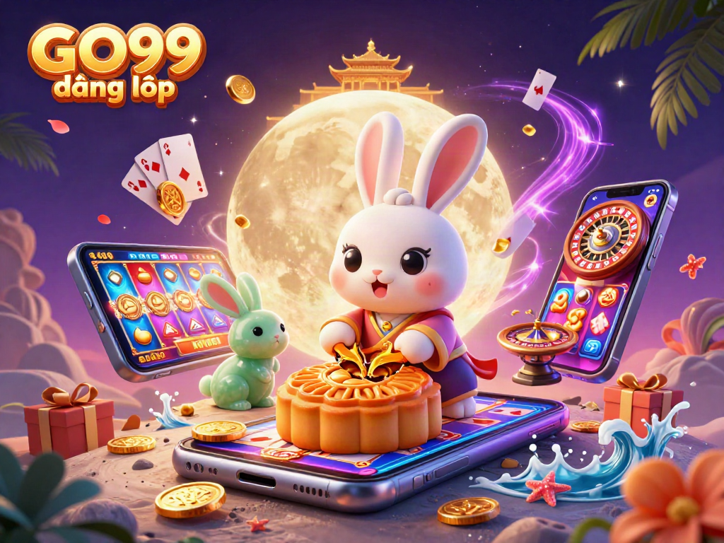 Experience the thrill of gameplay with GO99 đăng nhập, where fortune unfolds among moon rabbits and casino treasures.