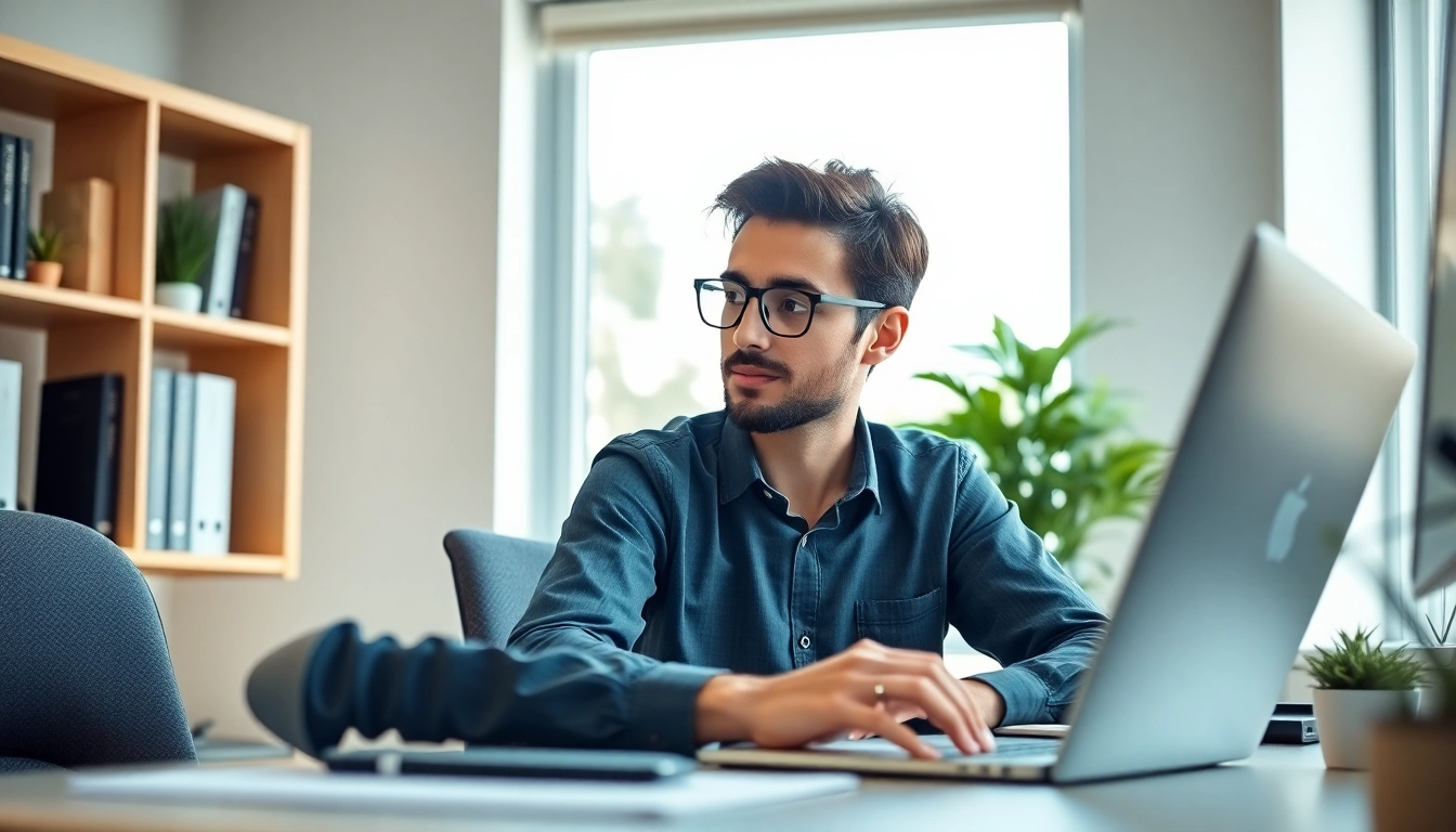 Enhancing productivity and support through dyspraxia at work support tools in an office.