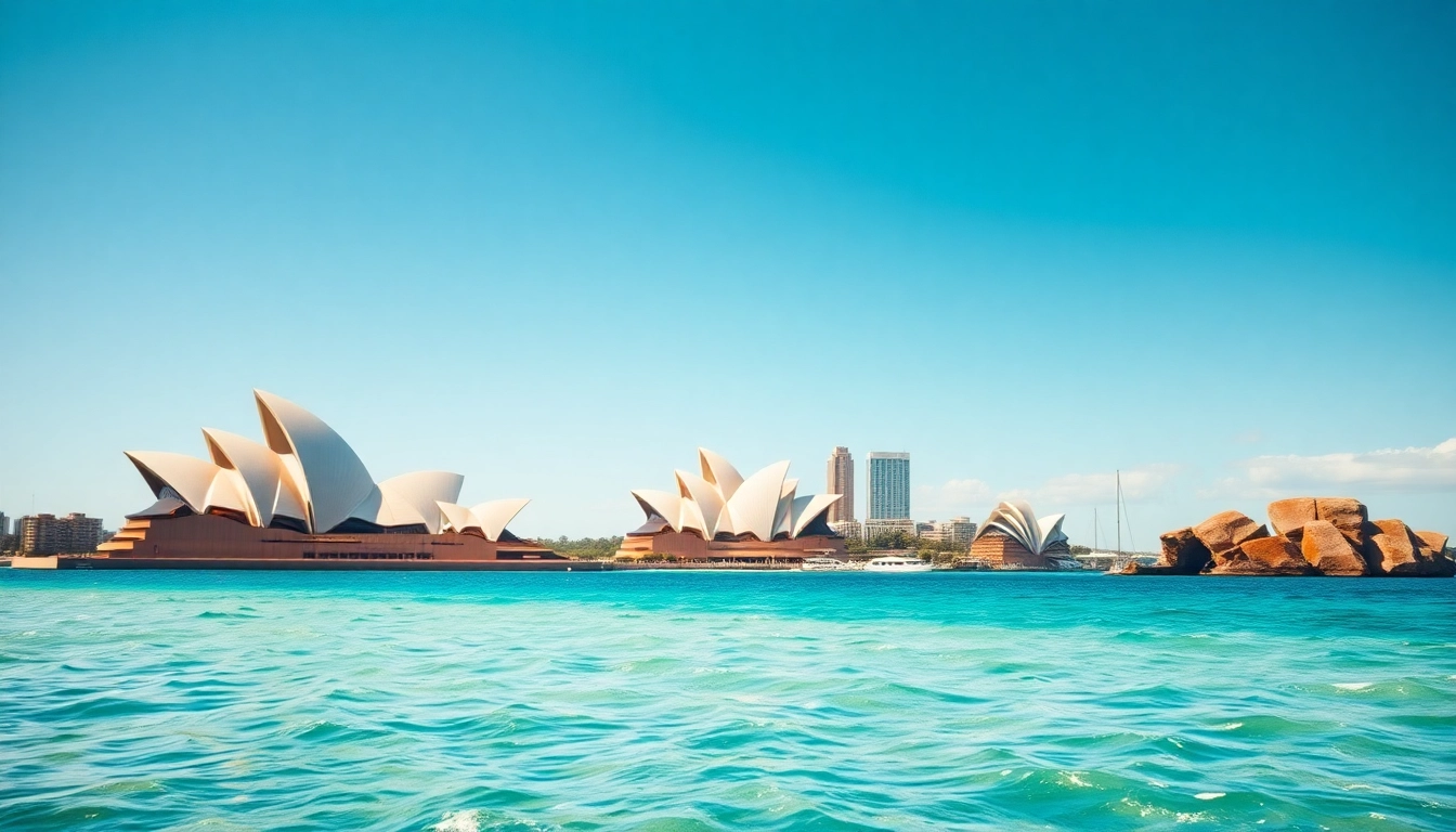 Experience breathtaking Australian landscapes featuring landmarks like the Sydney Opera House.