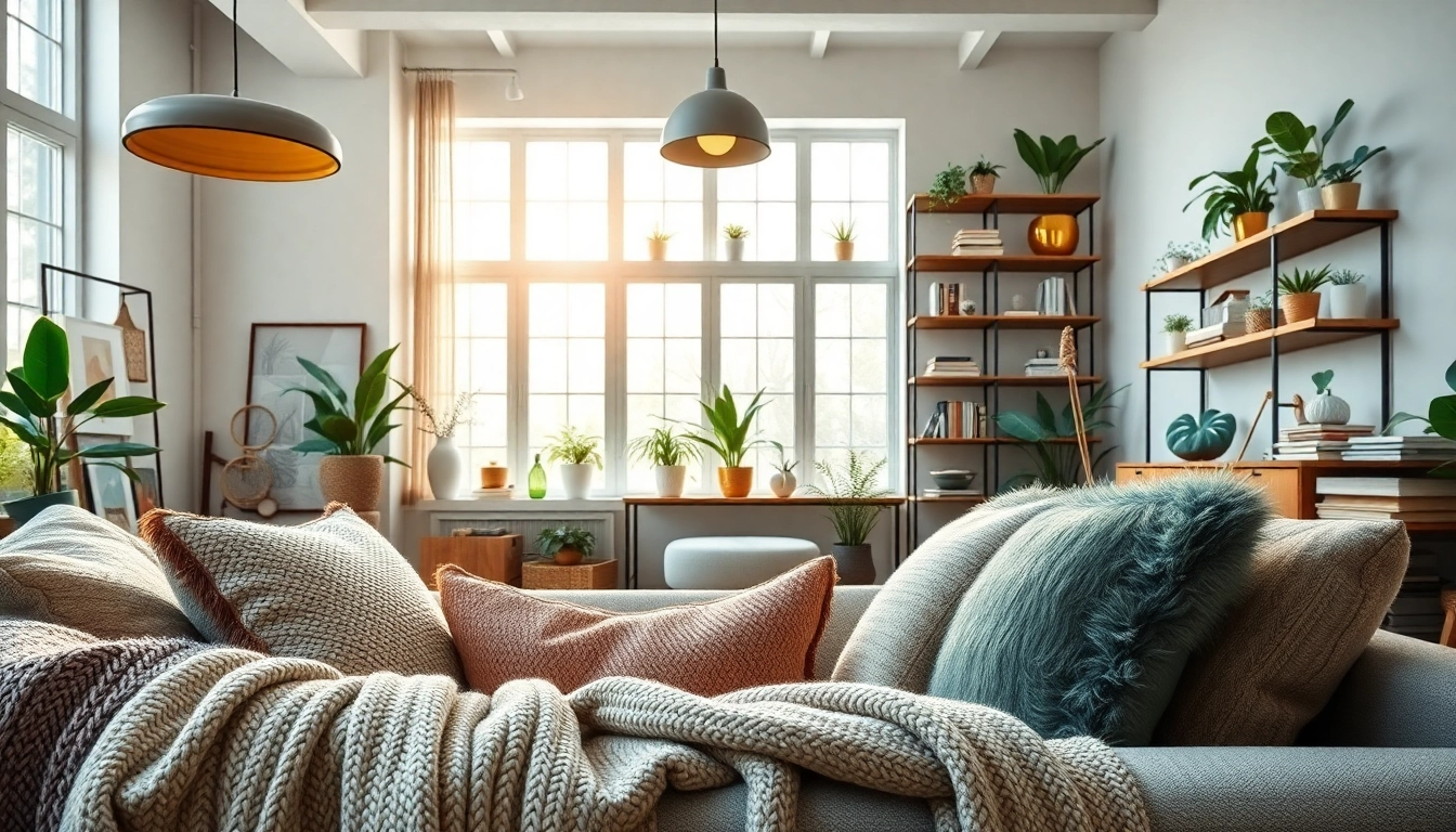 Furniture Accessories Supplier showcasing stylish living room decor with modern accessories.