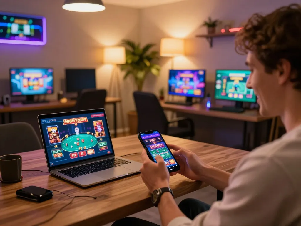 Player engaging with tg88 online gaming app, showcasing lively mobile casino experience.