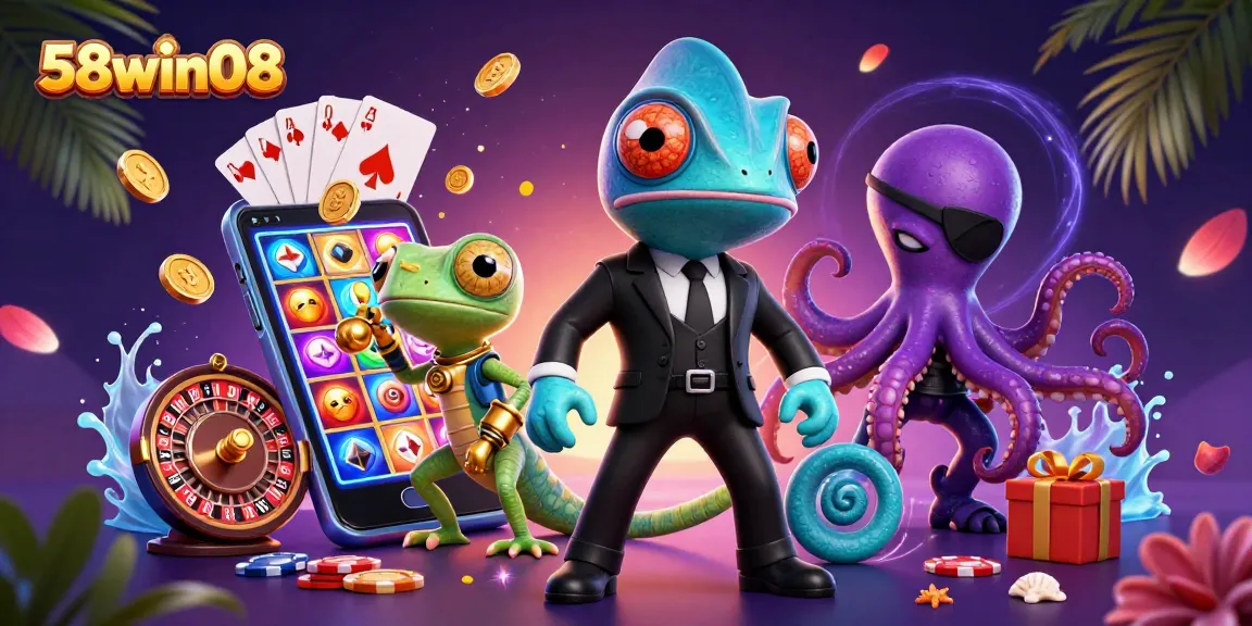 Experience thrilling gameplay at 58win08 with colorful slots and vibrant casino elements.